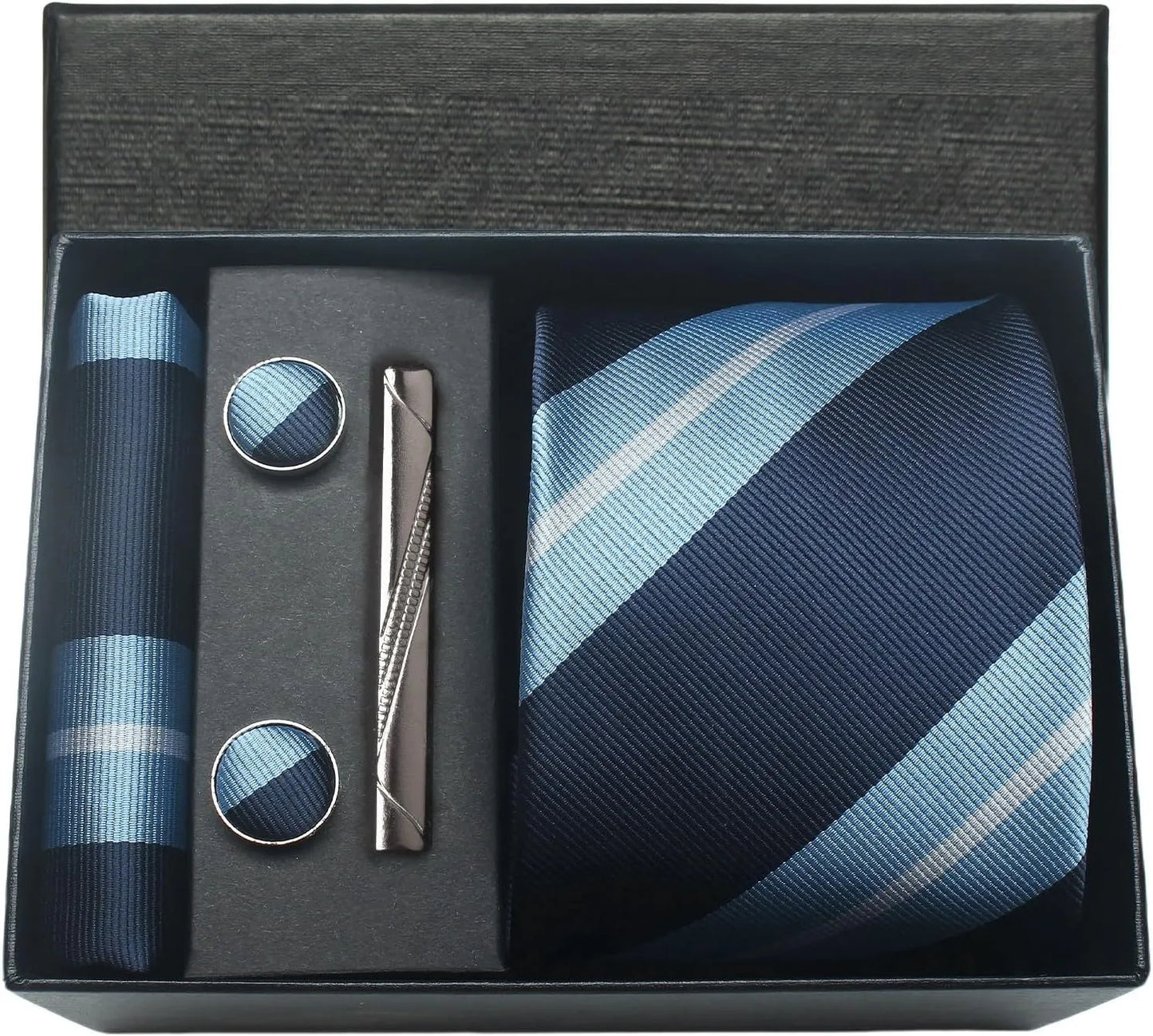 Classic 100% Silk Men’s Tie Set – Elegance in Gift Box