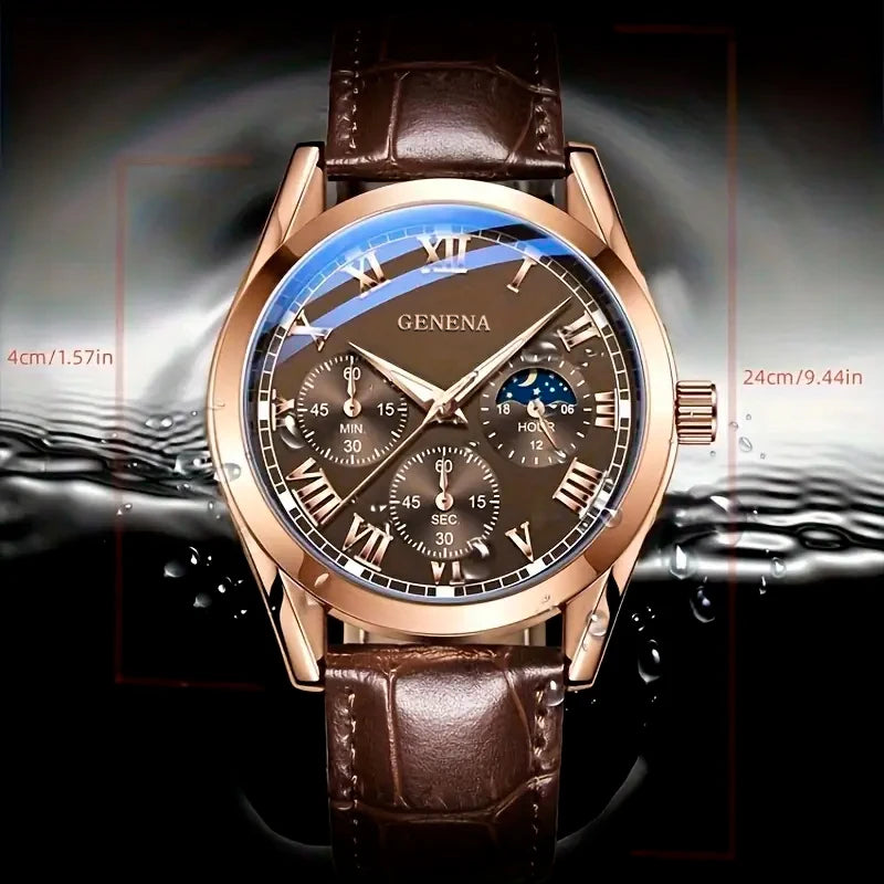 Elegant Men's Quartz Watch | Versatile Business and Casual Design