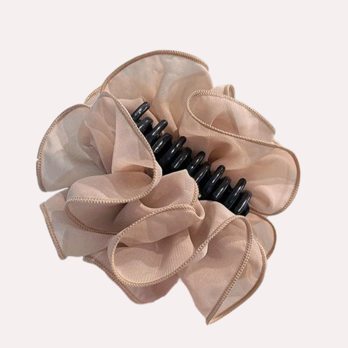 Elegant Layered Mesh Floral Hair Clip – Timeless Sophistication