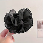 Elegant Layered Mesh Floral Hair Clip – Timeless Sophistication