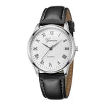 Geneva Men’s Classic Business Watch – Refined Elegance in Leather