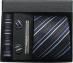 Classic 100% Silk Men’s Tie Set – Elegance in Gift Box