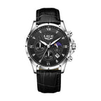 LIGE Mens Watches Casual Business Watch Men Luxury Waterproof Date Luminous Chronograph Wristwatch Quartz Watch Leather Clock