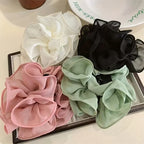 Elegant Layered Mesh Floral Hair Clip – Timeless Sophistication